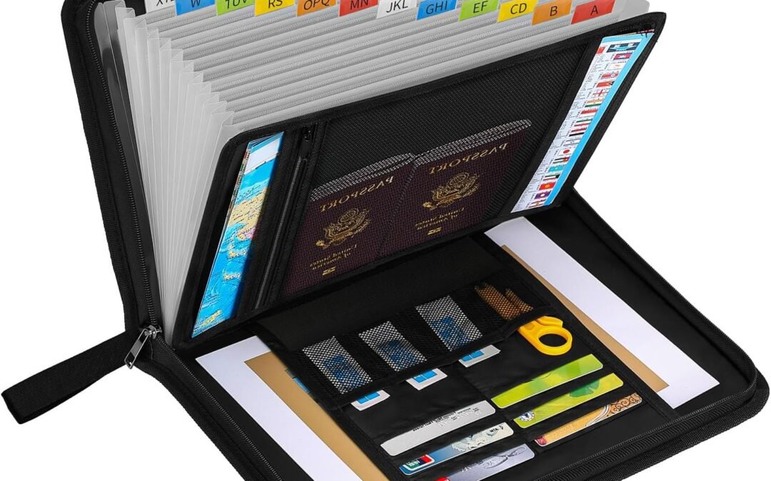 Wholesale OEM ODM Fireproof Document Folder with 13 Pockets,Fire Proof and Waterproof File Organizer,Fire Safe Paperwork Case Filing Organizer for Important Documents Papers Bill and Items,A4/Letter Size Factory & Supplier