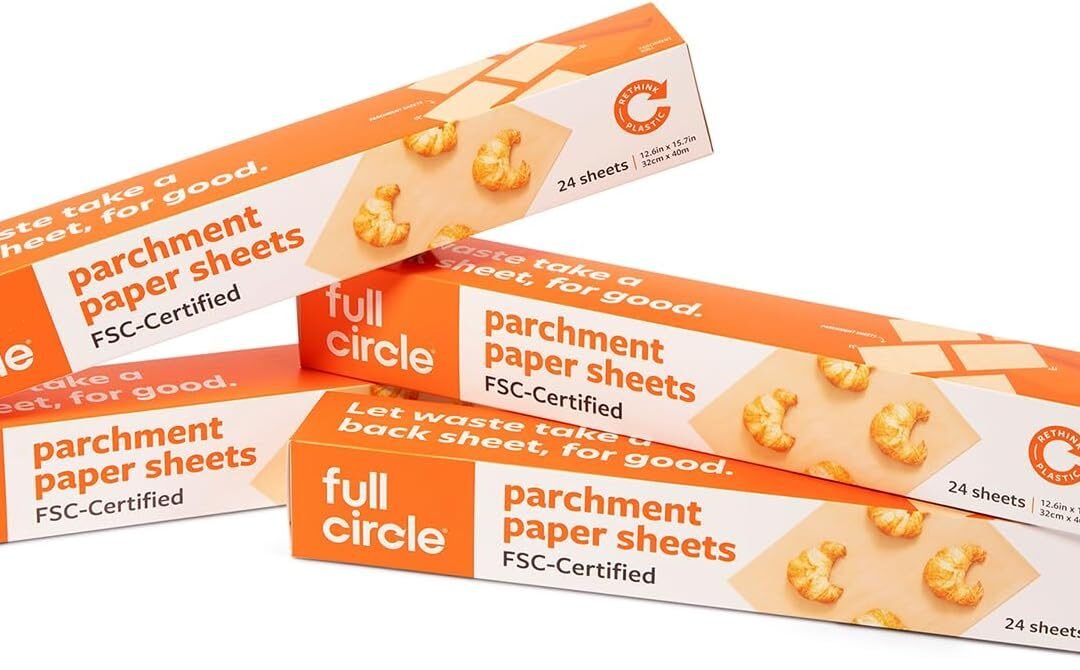 Wholesale OEM ODM Full Circle Parchment Paper – 4 Boxes of 24 Pre-Cut Sheets – Non-Stick, Plastic-Free, Unbleached Parchment Paper Factory & Supplier