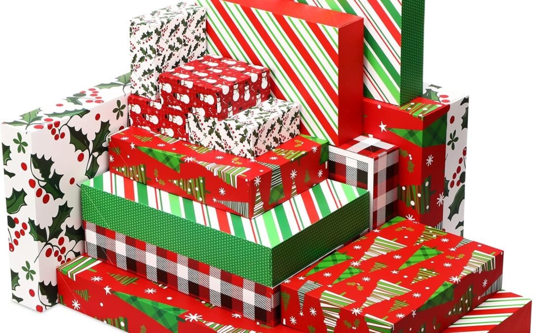 Wholesale OEM ODM Fulmoon 72 Pack Christmas Boxes for Gifts with Lids for Presents, Christmas Gift Boxes Assorted Size for Wrapping Robes, Sweater, Coat Shirts and Clothes Xmas Holiday Present Factory & Supplier