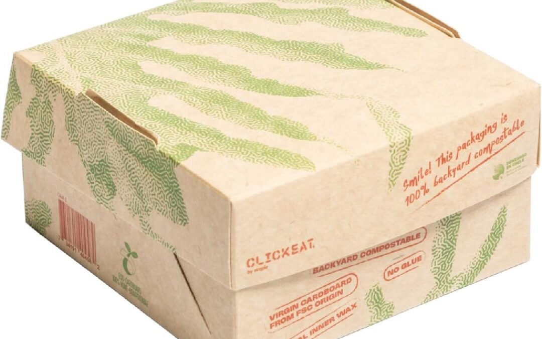 Wholesale OEM ODM Gauimbe S Hamburger Box – Compostable Cardboard Ecopack for Food Delivery – Plant-Based Inks, No Plastic – Easy Assembly, Ideal for Holding Burgers, Salads, Pasta – 8.81 Oz (25 Pieces) Factory & Supplier