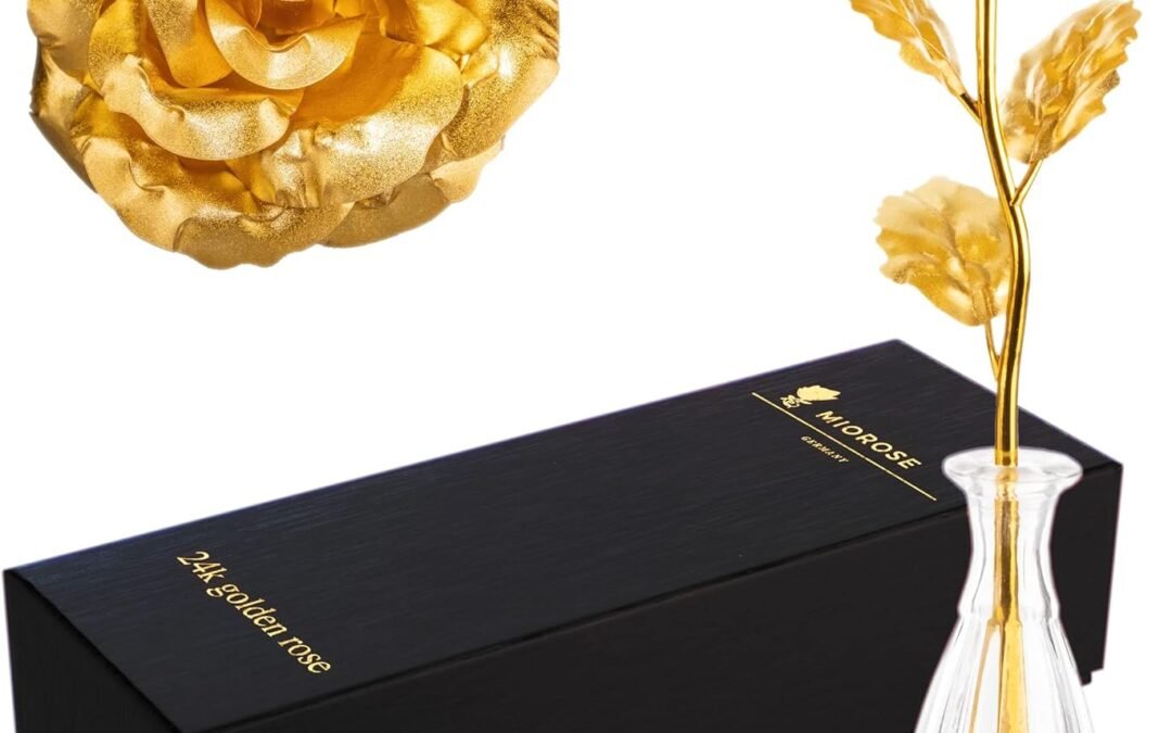 Wholesale OEM ODM Gold Dipped Rose Golden 24k Gold Forever Eternal Rose Genuine One of a Kind Eternity Rose (L: Black Box + Vase) Factory & Supplier