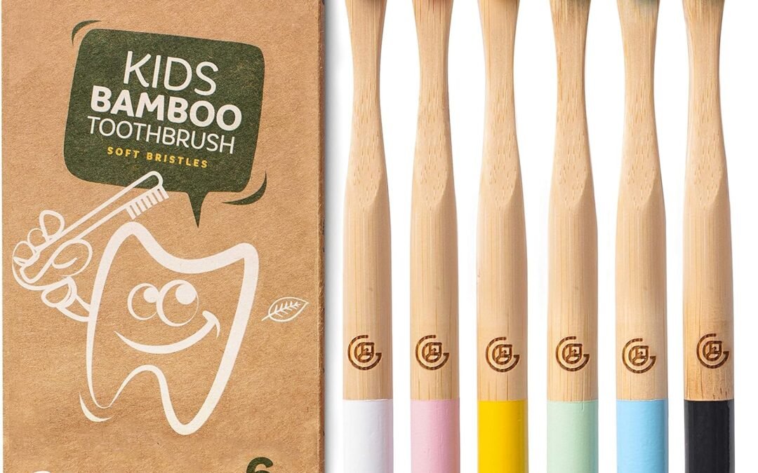 Wholesale OEM ODM Greenzla Kids Bamboo Toothbrushes (6 Pack) | BPA Free Soft Bristles Toothbrushes | Eco-Friendly, Natural Bamboo Toothbrush Set | Biodegradable & Compostable Charcoal Wooden Toothbrushes Factory & Supplier