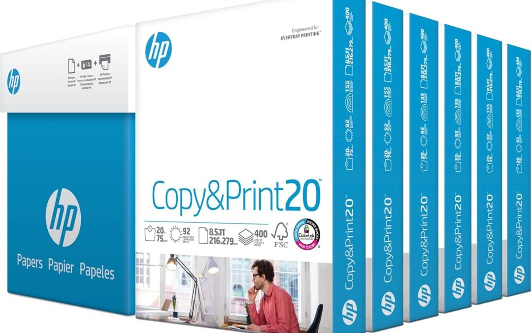 Wholesale OEM ODM HP Printer Papers | 8.5 x 11 Paper | Copy &Print 20 lb| 6 Pack Case – 2,400 Sheets | 92 Bright | Made in USA – FSC Certified | 200010C Factory & Supplier