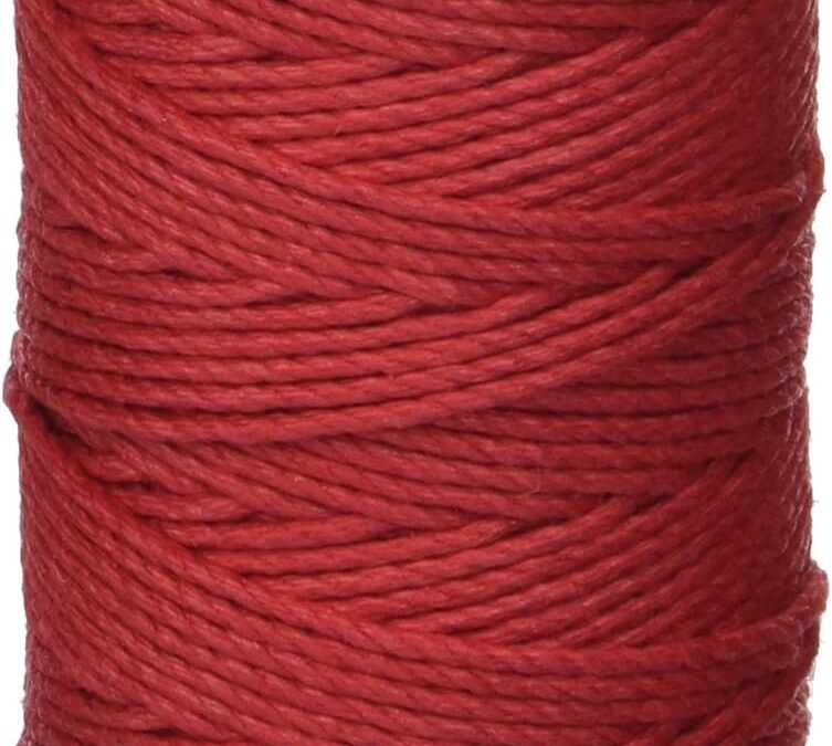 Wholesale OEM ODM Hemptique Spool #48 Hemp Cord for Macramé & Jewelry Making – Create Beautiful, Durable Projects with Premium Beading Cord – Cotton Twine Polished with Potato & Corn Starch for a Smooth Finish – Red Factory & Supplier