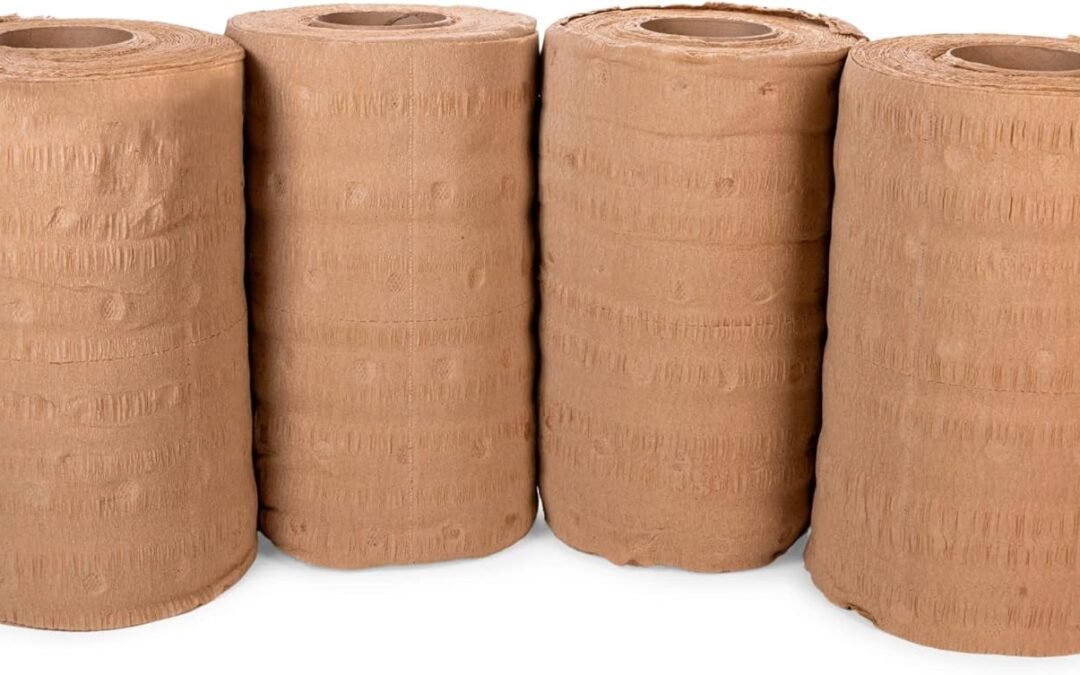 Wholesale OEM ODM IDL Packaging 12″ x 25′ EcoMax™ Kraft Paper Cellulose Wadding (4 Rolls) – Cushioning Wrapping and Box Void Filling – Soft and Gentle Packing for Shipping, Moving, and Storing Fragile Items Factory & Supplier