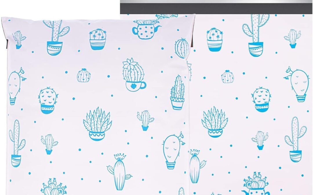 Wholesale OEM ODM JinRuiKJ Biodegradable Poly Mailer 10×13 100 Pack, Eco-Friendly Shipping Bags for Clothing, Self-Sealing Packaging Bags for Small Business – Pink Mailing Bags Cactus Design Factory & Supplier