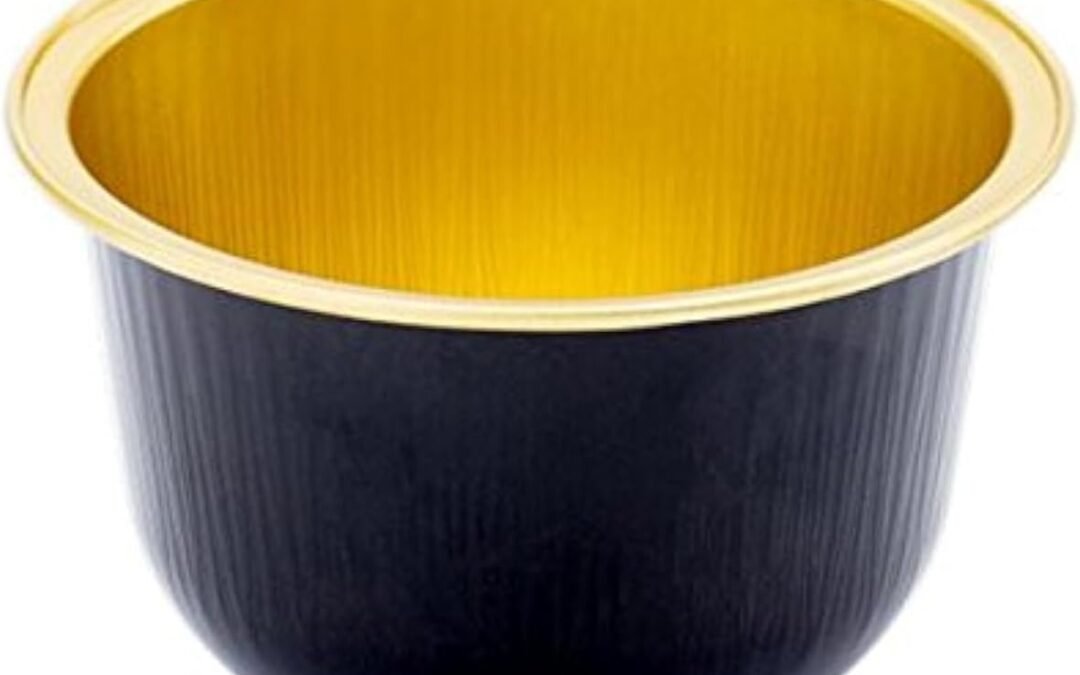 Wholesale OEM ODM KEISEN 3 2/5″ 150ml 100/PK 5.5oz Disposable Aluminum Foil Cups for Muffin Cupcake Baking Bake Utility Ramekin Cup (blackgold) Factory & Supplier
