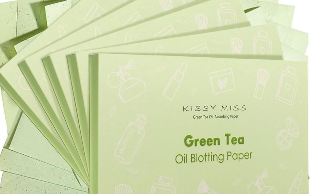 Wholesale OEM ODM Kissy miss Green tea oil blotting sheets for face,500 sheets in 5 Pack,lift away excess oil,easy to slip into your purse, makeup bag, or even your pocket Factory & Supplier