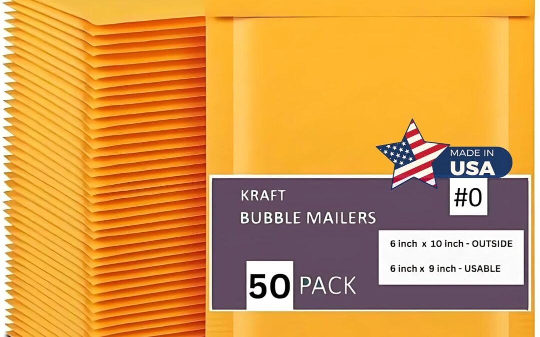 Wholesale OEM ODM Kraft Bubble Mailers 6×10 Inch 50 Pack, Waterproof Cushioned Mailers, Padded Envelopes Shipping Bags Packaging for Small Business, Self Seal Bubble Cushioning Envelopes, #0 Factory & Supplier