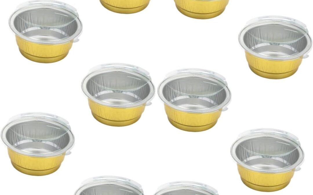 Wholesale OEM ODM MAGICLULU 10Pcs Heat Resistant Aluminum Foil Packing Boxes with Lids Versatile Takeout Bowls for Spices Baking Leftovers for Catering Home Cooking and Outdoor Events Factory & Supplier