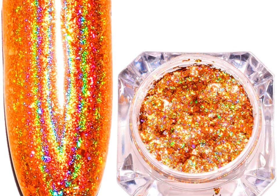 Wholesale OEM ODM Nail Art Chameleon Glitters Sequins Chunky Iridescent Holographic Flakes Confetti Iridescent Powder for Nail DIY Craft 2 Boxes Factory & Supplier
