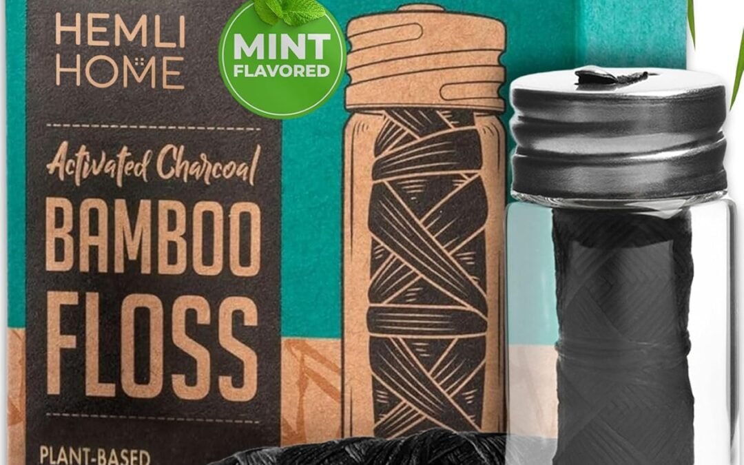 Wholesale OEM ODM Natural Charcoal Bamboo Dental Floss, 3-Pack, Bamboo Floss, Organic Floss, Charcoal Floss, Eco Floss, Pfas Free Dental Floss, Reusable Floss, Natural Floss Factory & Supplier