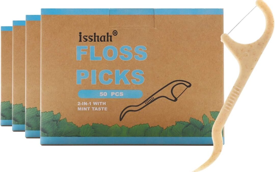 Wholesale OEM ODM Natural Dental Floss Picks – 200 Count – PETA Approved, BPA Free, Vegan, Sustainable, Eco Friendly, Natural Dental Flossers by Isshah (Mint) Factory & Supplier