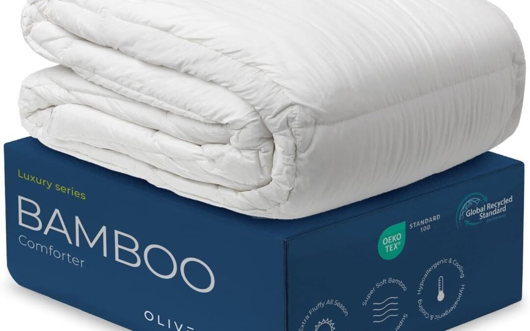 Wholesale OEM ODM Olive + Crate 100% Cooling Bamboo Comforter from Viscose – Queen Size – Hypoallergenic, Breathable & Moisture-Wicking Bedding – All Season Lightweight Plush Design – Organic Bamboo Queen Comforter Factory & Supplier