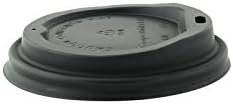 Wholesale OEM ODM PACKNWOOD 210LGDW16N Compostable black coffee lid for 10 oz, 12 oz, 16 oz, 20 oz, plastic lid, coffee to go cups with lid, coffee paper cups with lids,disposable coffee cup lid – D:3.54in – 1000 pcs Factory & Supplier