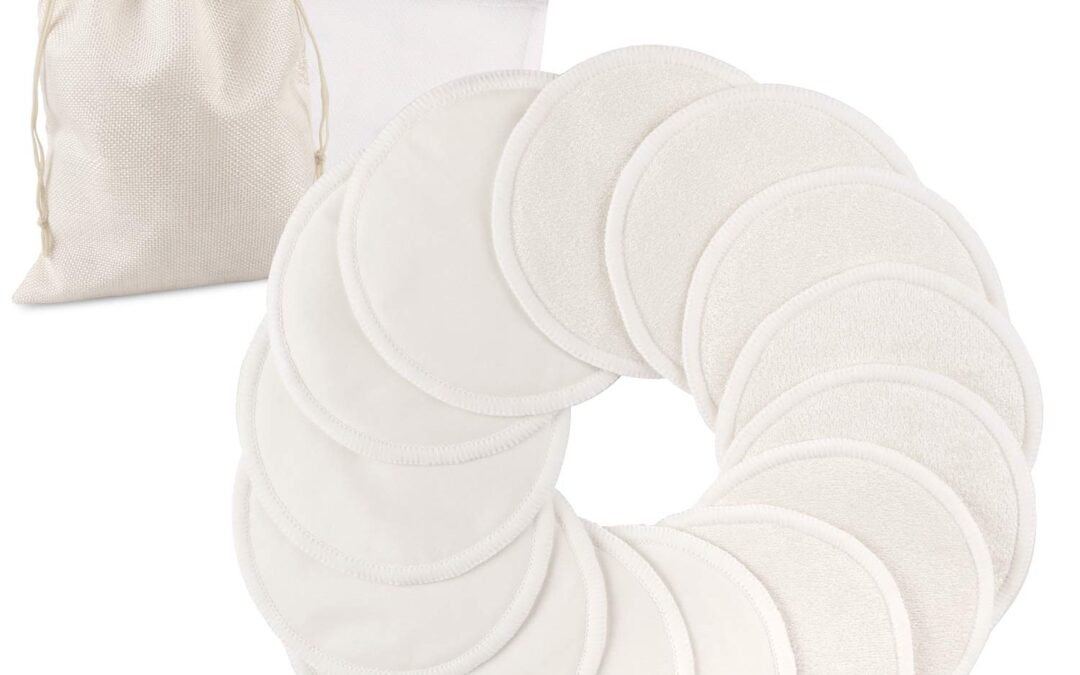 Wholesale OEM ODM PHOGARY 14PCS Washable Nursing Pads, Reusable Organic Bamboo Breast Pads with Laundry Bag and Storage Bag – Soft, Absorbent, Hypoallergenic, Eco Pads for Breastfeeding Factory & Supplier