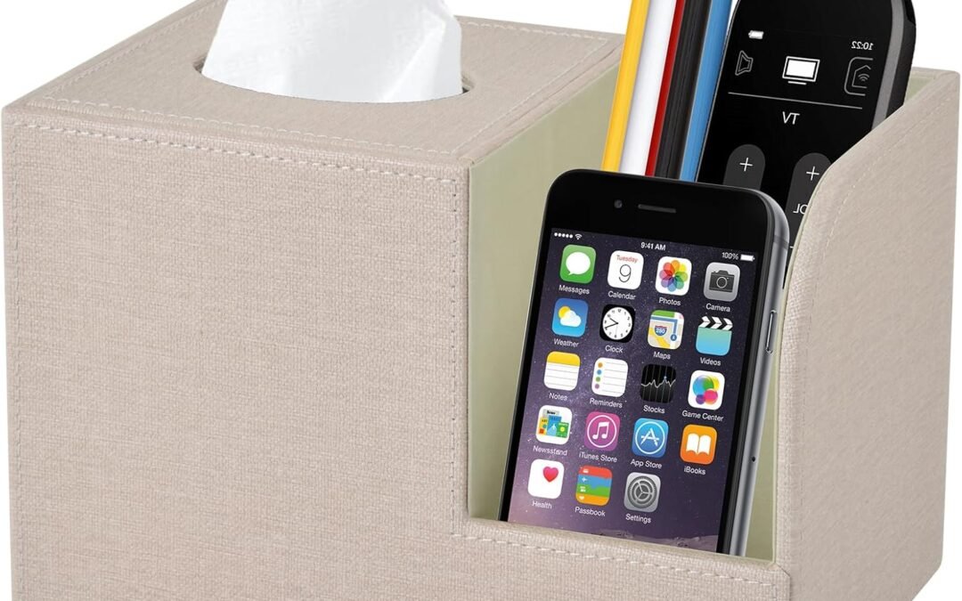Wholesale OEM ODM PU Leather Square Tissue Box Cover,Multifunctional Tissue Box Holder,Tissue Box with Storage,Tissue and Remote Control Holder,Tissue Box Decorative Desk Organizer for Home&Office,Beige Factory & Supplier