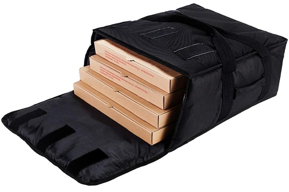 Wholesale OEM ODM Pizza Bag Thermal Pizza Delivery Bags Insulated Food Delivery Bag Professional Pizza Warmer Carrier Bags Moisture Free Hold Up to 4-16″ or 3-18″ (Black 20″X20″X9″) Factory & Supplier
