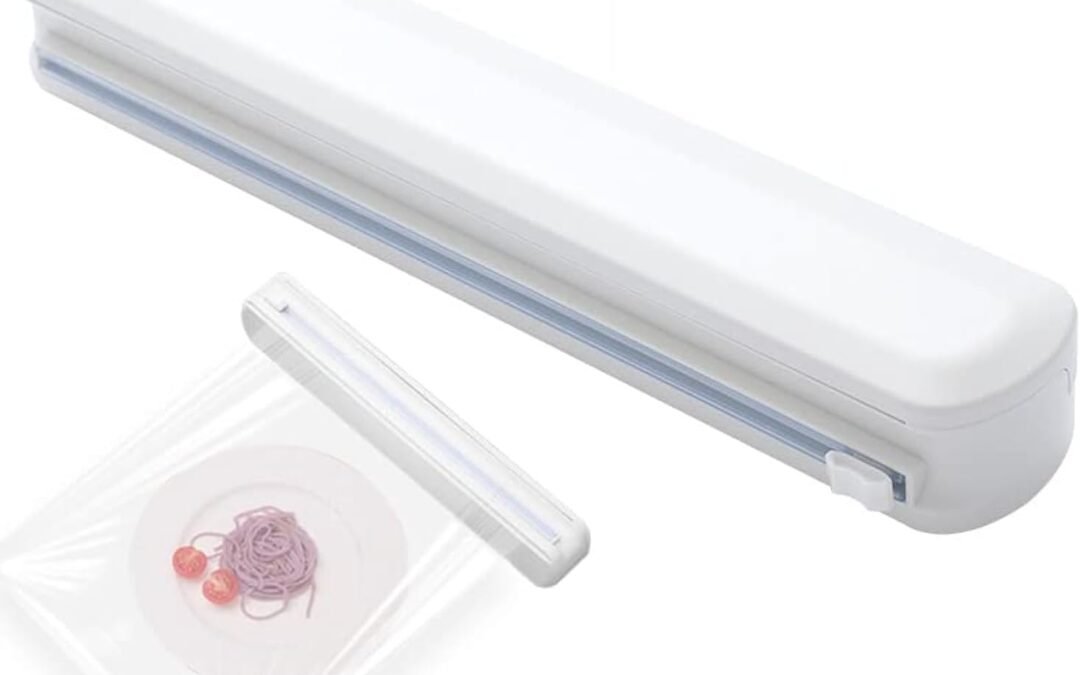 Wholesale OEM ODM Plastic Wrap Dispenser With Cutter, Reusable Cling Film Dispenser, Cling Wrap Dispenser With Slide Cutter, Also For Aluminum Foil, Tin Foil, Baking Paper (M) Factory & Supplier