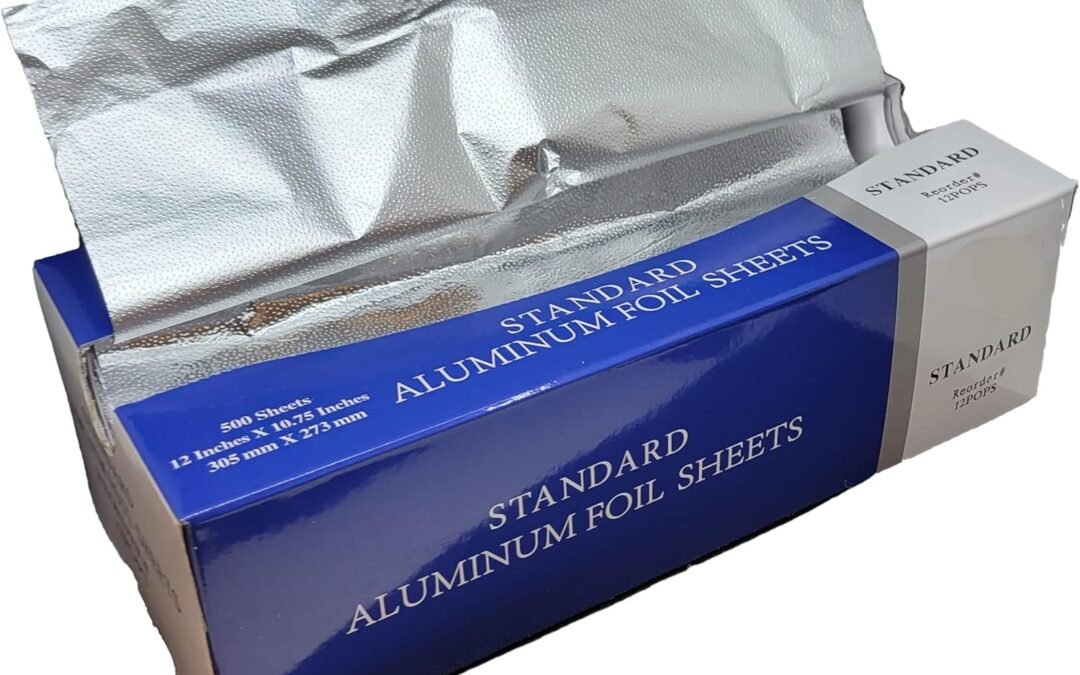Wholesale OEM ODM Pre-Cut Aluminum Foil Sheets, Foil Pop Up Sheets Aluminum Foil 12″ x 10.75″ inches come in a pop-up dispenser (1 Box) Factory & Supplier