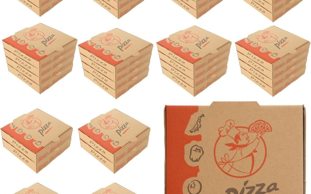 Wholesale OEM ODM QTLCOHD 40 Pcs Mini Pizza Boxes, 6.3 x 6.3 x 1.57 Inch Kraft Corrugated Pizza Boxes, Brown Cardboard Take Out Food Containers Packaging Boxes for Personal Cake, Cookies, Food Factory & Supplier
