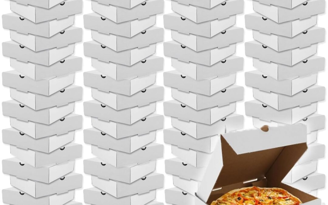 Wholesale OEM ODM QTLCOHD 80 Pack Mini Pizza Boxes, 3.5 x 3.5 Inch Small White Cardboard Pizza Boxes for Personal Pizza, Cake, Cookies, Crafts Factory & Supplier