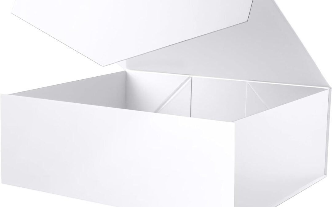 Wholesale OEM ODM ROSEGLD Extra Large Gift Box 20x16x7.2 Inches, Giant White Magnetic Gift Box with lids for Presents, Bridesmaid Proposal Box (Glossy White) Factory & Supplier