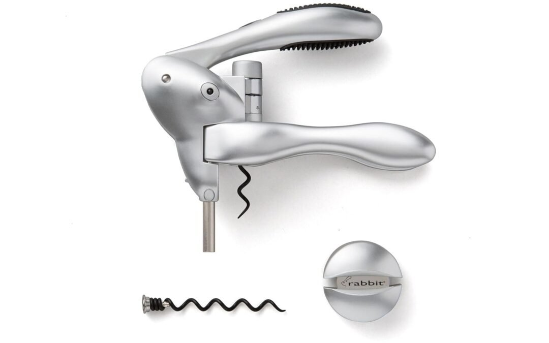 Wholesale OEM ODM Rabbit Original Lever Corkscrew Wine Opener with Foil Cutter and Extra Spiral (Silver) Factory & Supplier