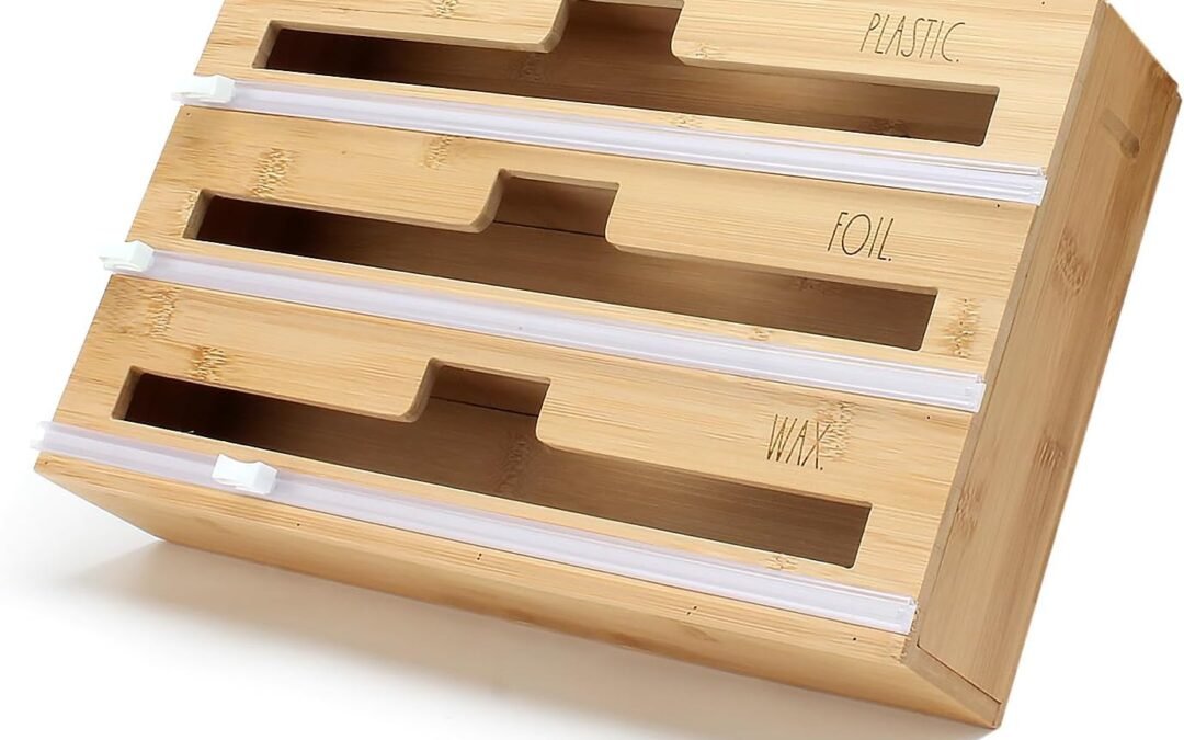 Wholesale OEM ODM Rae Dunn Bamboo Bag Organizer for Kitchen Drawer – Durable Wood Organizer for Kitchen Storage – Holds Gallon, Quart, Snack, Sandwich Size Baggies, Plastic Wrap and Foil Factory & Supplier