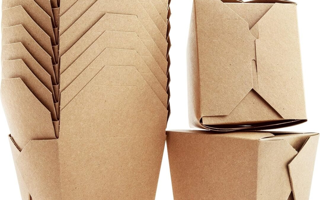 Wholesale OEM ODM Recyclable 8oz 16oz Brown Chinese Takeout Boxes 100pk. 50 Each 16 and 8 Ounce Leakproof, Greaseproof To Go Containers For Restaurants and Food Service. Best Value Bulk Pack Microwaveable Meal Pails Factory & Supplier