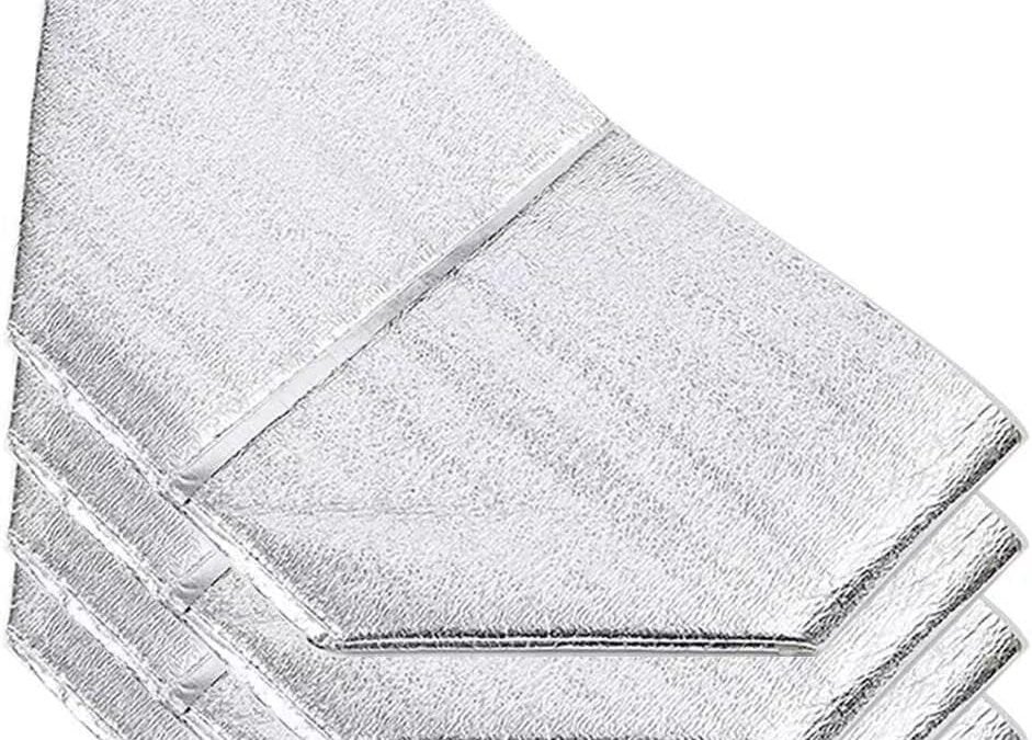 Wholesale OEM ODM Reusable Insulated Thermal Bags 13″ X 8.5″ X 12″ Foil Insulated Bag Liner Pack of 4 Thermal Box Liners for Lunch Box Shopping Bag Insulation Lining Waterproof Insulation Package Factory & Supplier