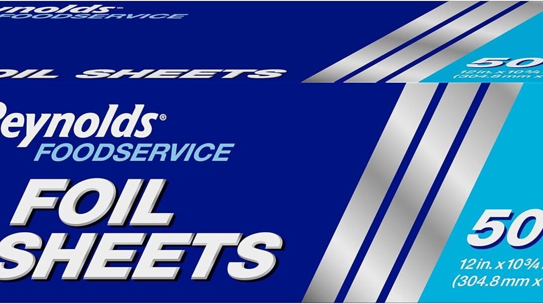 Wholesale OEM ODM Reynolds Foodservice Pre-Cut Aluminum Foil Sheets, Great for Concessions, Catering, Cafeterias, and Restaurants, Easily Moldable Around Food, 12 x 10.75 Inches, 500 Ct. Factory & Supplier