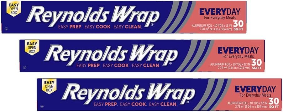 Wholesale OEM ODM Reynolds Wrap Aluminum Foil 10yd. X 12″, 30 Sq. Ft Boxed (Pack of 3) Factory & Supplier