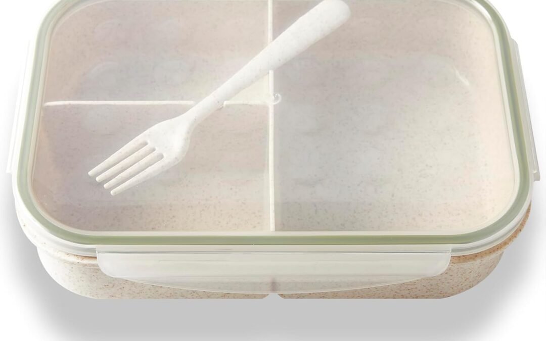 Wholesale OEM ODM SEVENY Bento Box Natural Wheat Fiber Material,Ideal Leak-Proof Bento Box Adults,Lunch Box for Women,BPA-Free Lunch Box,Reusable Meal Prep Container for Body Builders, White Factory & Supplier
