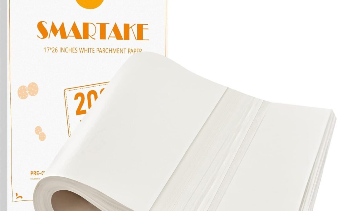 Wholesale OEM ODM SMARTAKE 200 Pcs Parchment Paper Baking Sheets, 17×26 Inch Non-Stick Precut Baking Parchment, Suitable for Baking Grilling Air Fryer Steaming Bread Cup Cake Cookie and More (White) Factory & Supplier