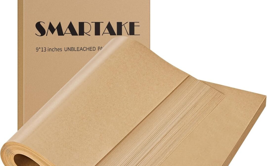 Wholesale OEM ODM SMARTAKE 300 Pcs Parchment Paper Baking Sheets, 9×13 Inches Non-Stick Precut Baking Parchment, for Baking Grilling Air Fryer Steaming Bread Cup Cake Cookie and More (Unbleached) Factory & Supplier