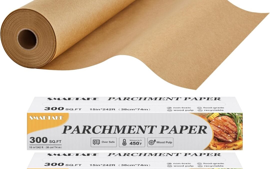 Wholesale OEM ODM SMARTAKE Parchment Paper Roll for Baking, 2-Pack of 15 in x 242 ft, 600 sq.ft, Non-Stick Baking Paper Sheets with Slide Cutter, Heavy Duty Extra Long, for Kitchen Baking Cooking Grilling, Unbleached Factory & Supplier