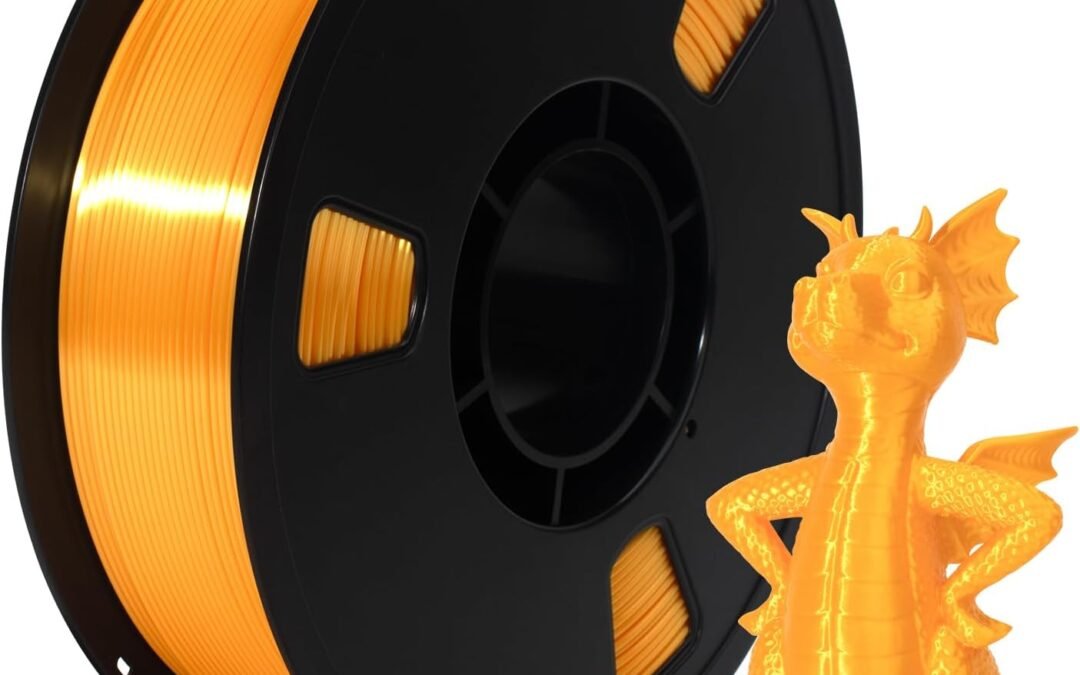 Wholesale OEM ODM Silk PLA Filament 1.75mm Gold Yellow 1KG, Clog-Free 3D Printer Filament PLA Dimensional Accuracy +/- 0.02mm, 1kg Spool(2.2lbs) 3D Printing Filament Fits for Most FDM 3D Printers Factory & Supplier