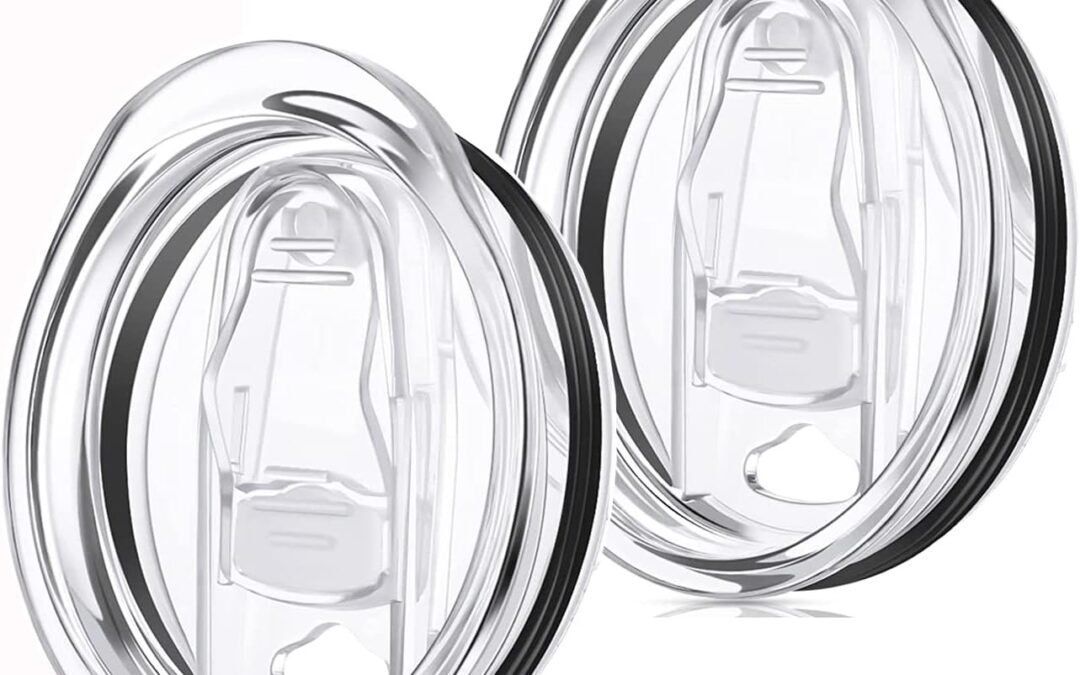 Wholesale OEM ODM Skinny Replacement Lids – 20 oz Plastic Splash Resistant Covers, Spill Proof for Mouth Tumbler Cooler Cup (Clear, 2Pack) Factory & Supplier