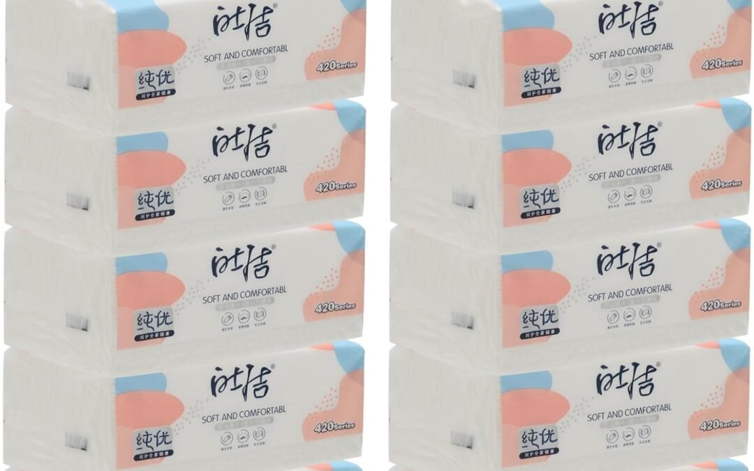 Wholesale OEM ODM Small Soft Facial Tissues, Toilet Paper, Disposable Facial Napkins, Bag Cover NOT In Box, Material Wood Pulp Fiber NOT COTTON, 4-Ply, 8 Packs, 380 Sheets per Pack Factory & Supplier