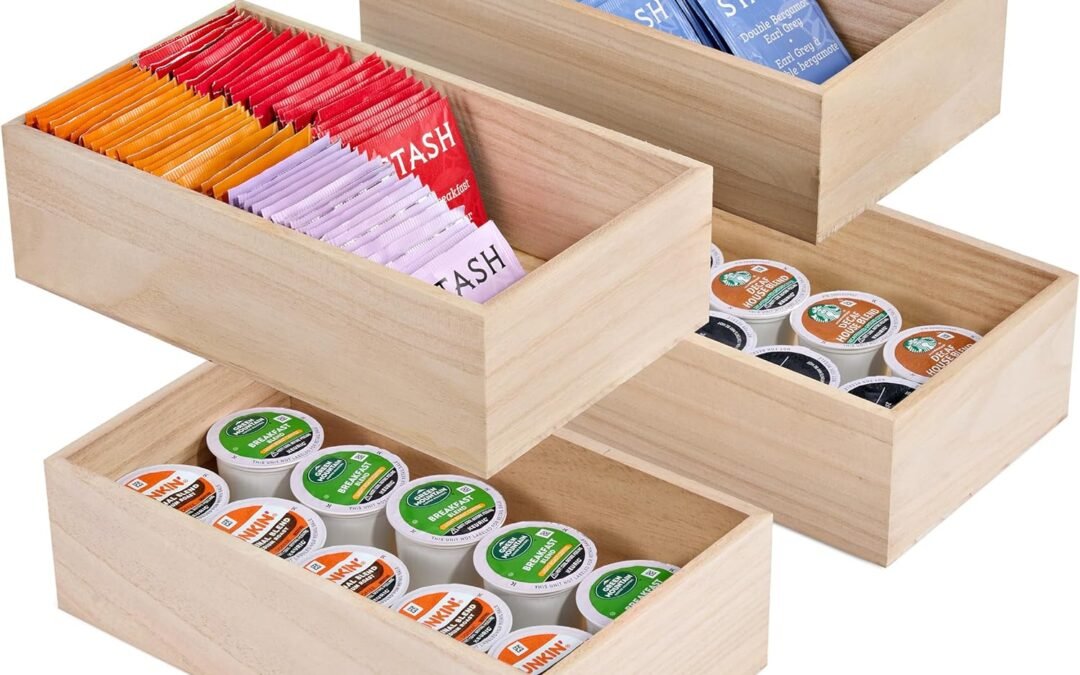 Wholesale OEM ODM Sorbus Unfinished Wood Crates – Organizer Bins, Wooden Box for Pantry, Closet, Arts & Crafts, Cabinet Organizers, Containers (4 Pack) Factory & Supplier