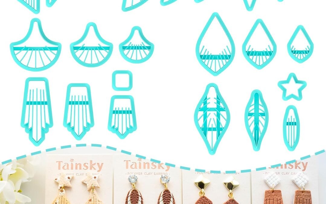 Wholesale OEM ODM TAINSKY Leather Polymer Clay Cutters, Boho Clay Cutters, Multiple Clay Cutters for Polymer Clay Jewelry, 20 Pcs Tip Polymer Clay Cutters for Earrings Factory & Supplier