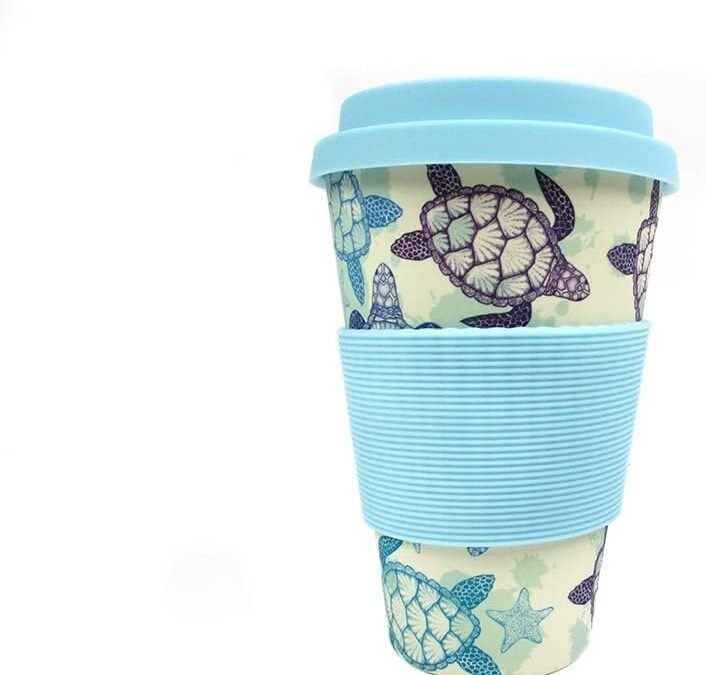 Wholesale OEM ODM TINYMILLS Sea Turtle 14oz Travel Mug – Eco-Friendly Reusable Plant Fiber Travel Mug Birthday Gift Stocking Stuffer Teacher Coach Gift Factory & Supplier