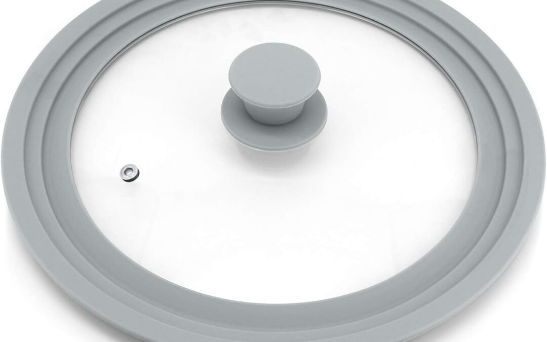 Wholesale OEM ODM TOPULORS Universal Lid for Pots, Pans and Skillets, Tempered Glass with Silicone Rim Fits All 9 to 11 Inch Diameter Cookware, Replacement Lid, Grey Factory & Supplier