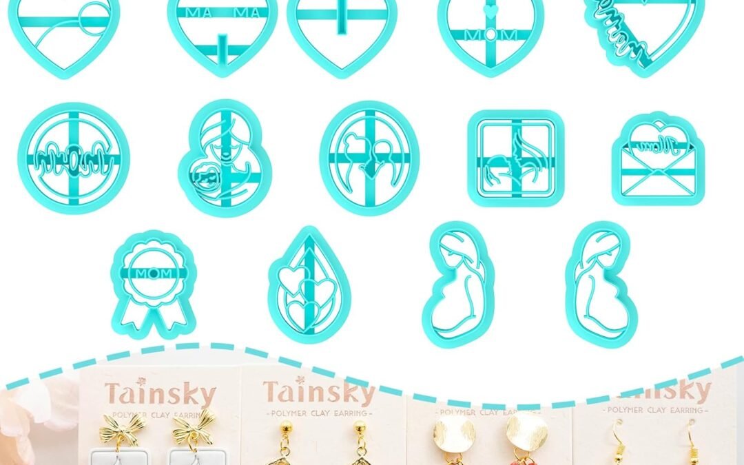 Wholesale OEM ODM Tainsky Mother’s Day Polymer Clay Cutters, Mom Clay Cutters, 20 Shapes Clay Cutter for Polymer Clay Jewelry, Mother Love Mom Polymer Clay Earring Cutters, Mama Earring Cutters for Polymer Clay Factory & Supplier