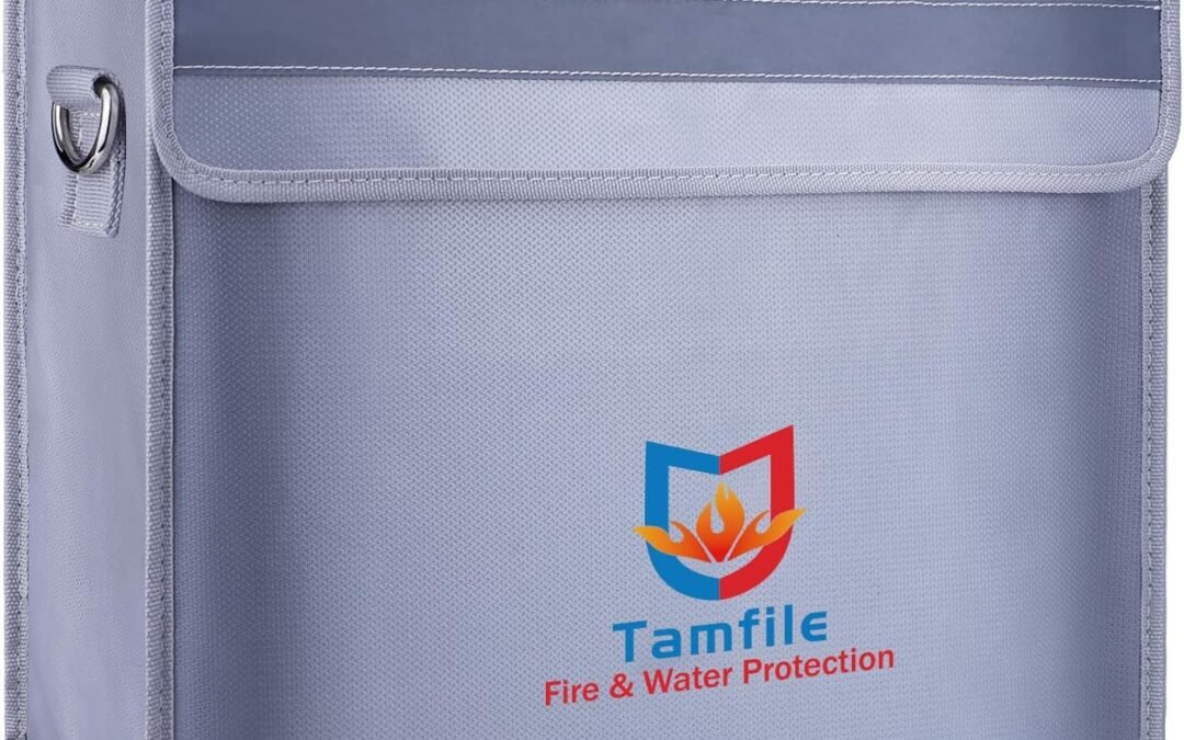 Wholesale OEM ODM Tamfile 4200℉ Fireproof Document Bag, 16″×12″×5″ Large Capacity Water Resistant Document Box A4 with Zipper Upgraded Silicone Coated Fiberglass Fireproof Safety Box for Home, Cash, Valuable, Jewelry Factory & Supplier