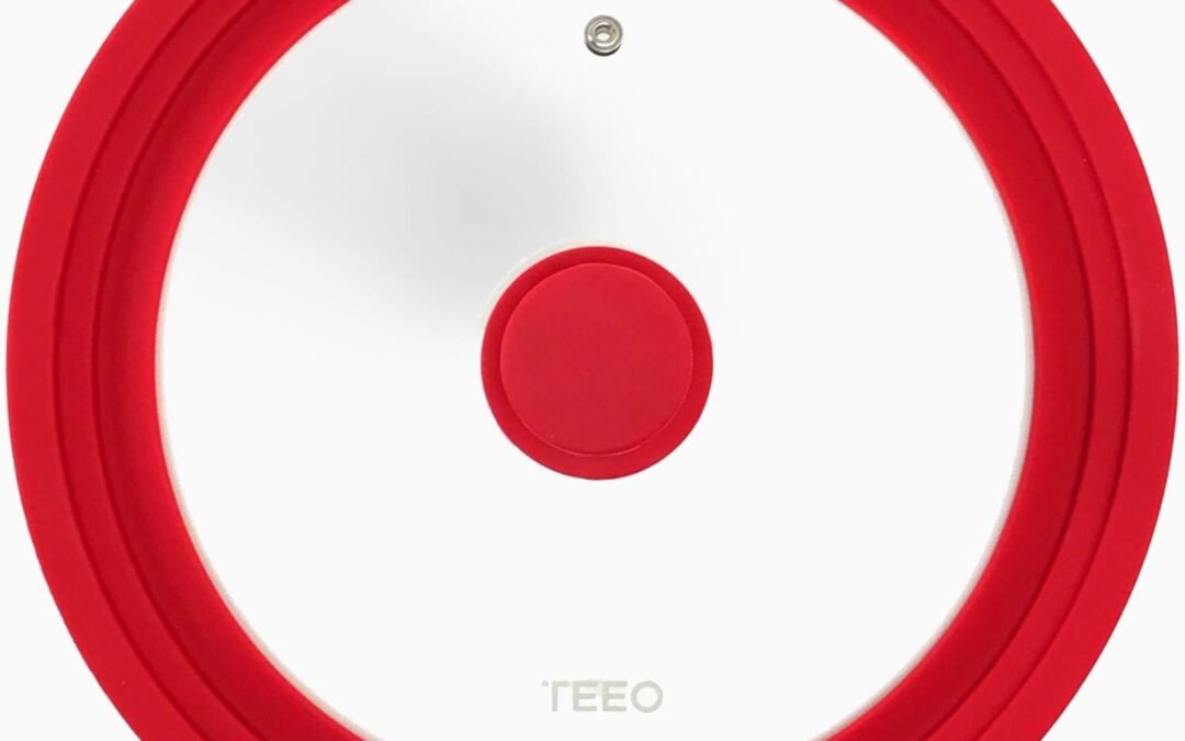Wholesale OEM ODM Teeo – Universal Lid – Silicone Lids for Pots and Pans – Cast Iron Lid – Steam Pan Lid – Multi-sized Tempered Glass Silicone Rim Cool Touch Steam Vent Dishwasher Safe (9.5/10/11 inches, Red) Factory & Supplier