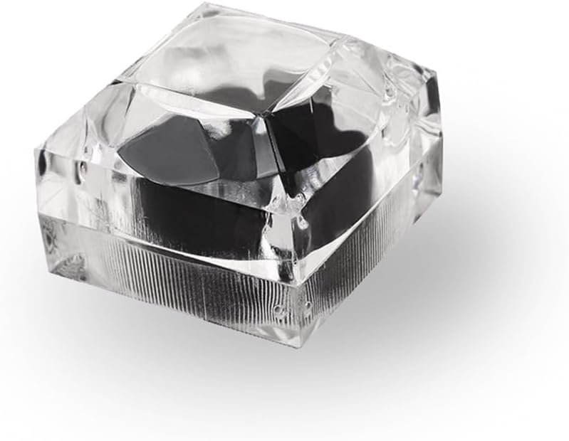 Wholesale OEM ODM Thickened Clear Crystal Ring Gift Boxes Earrings Jewelry Storage Box Acrylic Display Organizer Case for All Kinds of Ring Earrings Velvet Insert Black, 1.8″” x 1.8″” x 1.6″”, Transparent Factory & Supplier