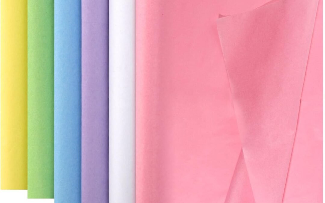 Wholesale OEM ODM Tinoaly 60 Sheets 6 Colors Easter Wrapping Paper 19.69×13.78in Pastel Tissue Paper for Gift Bags Crafts Factory & Supplier