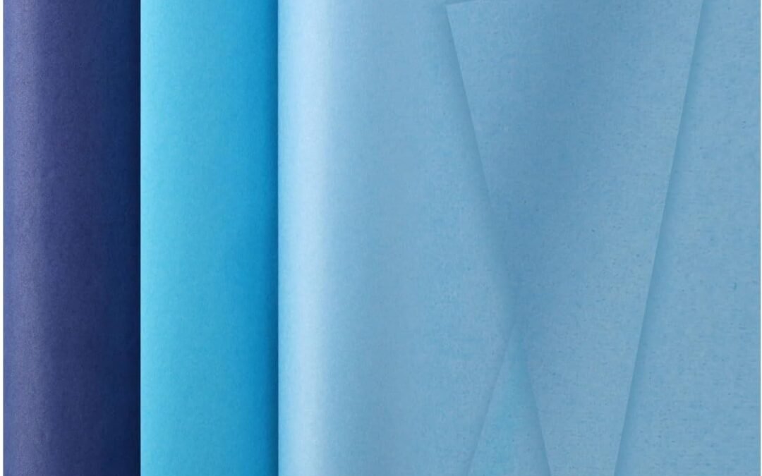 Wholesale OEM ODM Tinoaly 60 Sheets Gradient Blue Wrapping Paper, 3 Colors, 19.69×13.78 inches, Gift Wrap Tissue Paper for Christmas, Birthday, Party Decoration Factory & Supplier